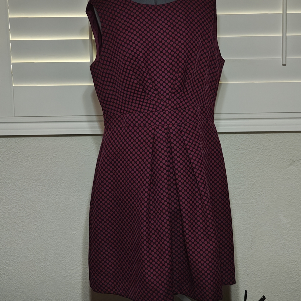 T Tahari Sleeveless Black and Purple Mini Dress